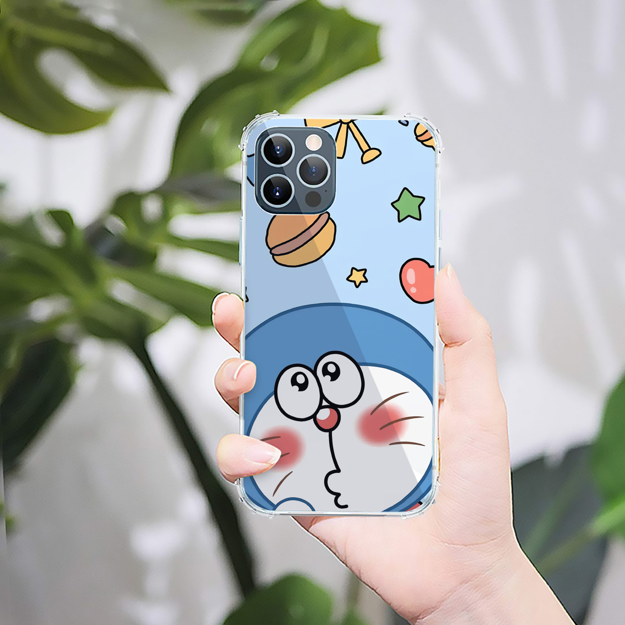 （画像用） ドラえもん Doraemon 【iPhone 12シリーズ対応】透明スマホケース（クリアソフトケース）